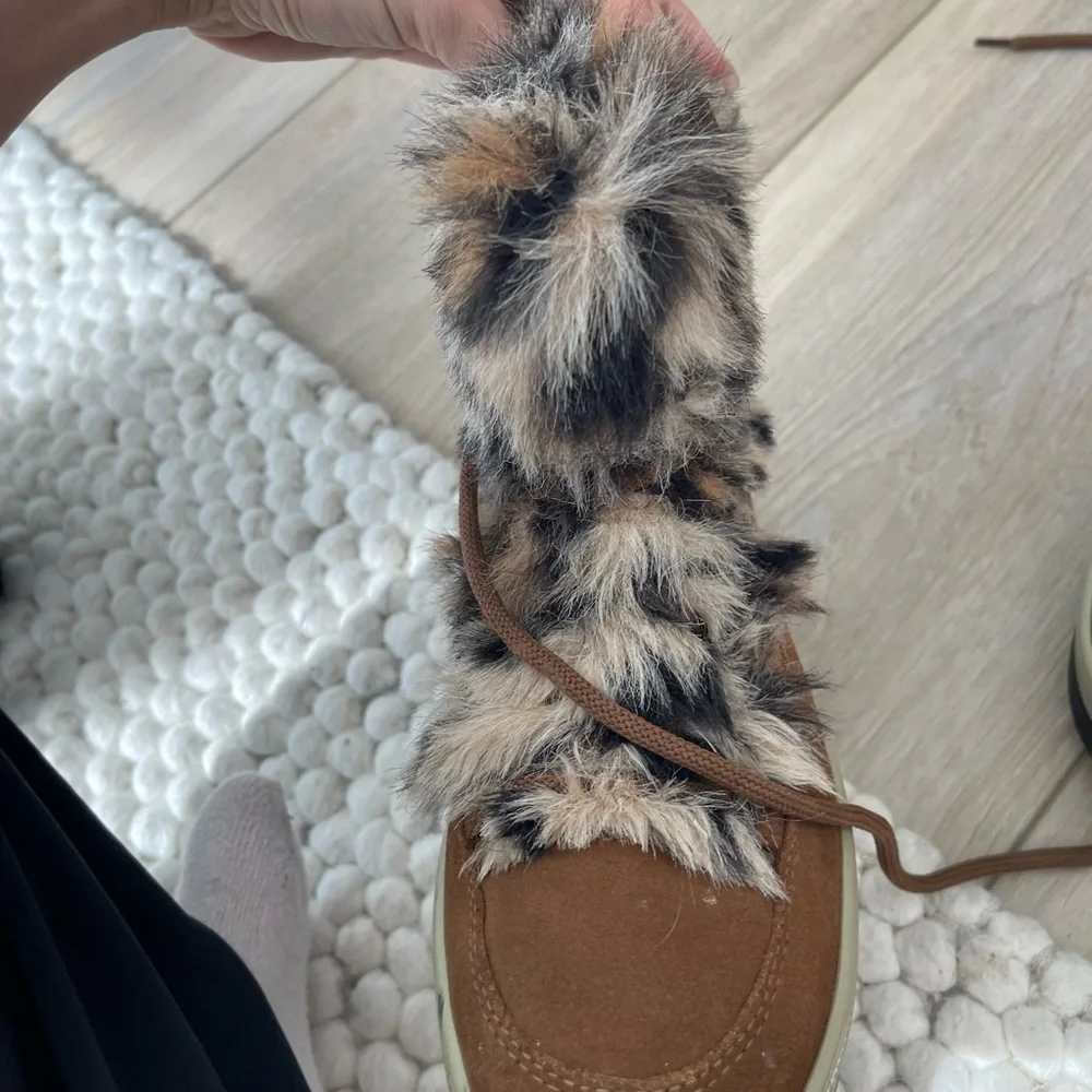 Cougar Cheetah Fur Boots